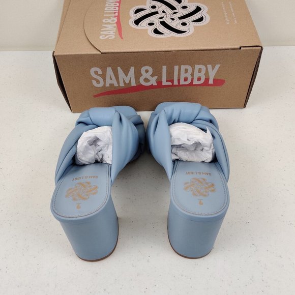 Sam & Libby Women's Dress Jovanna Sandal Blue US Womens Size 9 With Box & Tags - Picture 4 of 7